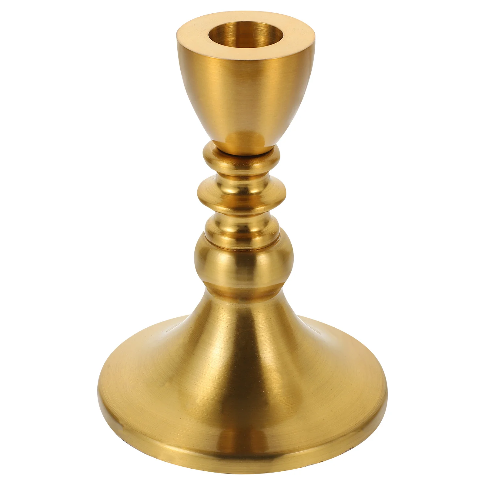

Gold Metal Holder Retro Design Decorative Candlestick for Home Wedding Party Banquet Table Centerpiece Ornament