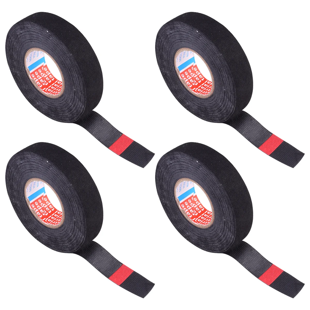 

4 pcs 19Mmx15M Car Wire Tape Electrical Insulation Vinyl Tape For Industrial Home Wiring Harness Repair Abrasion Moisture