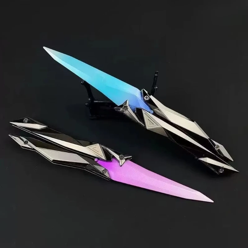 Valorant Singularity Butterfly Knife Foldable Replica Toy for Boys Plastic Model Collectible Melee Gear for Cosplay Gaming