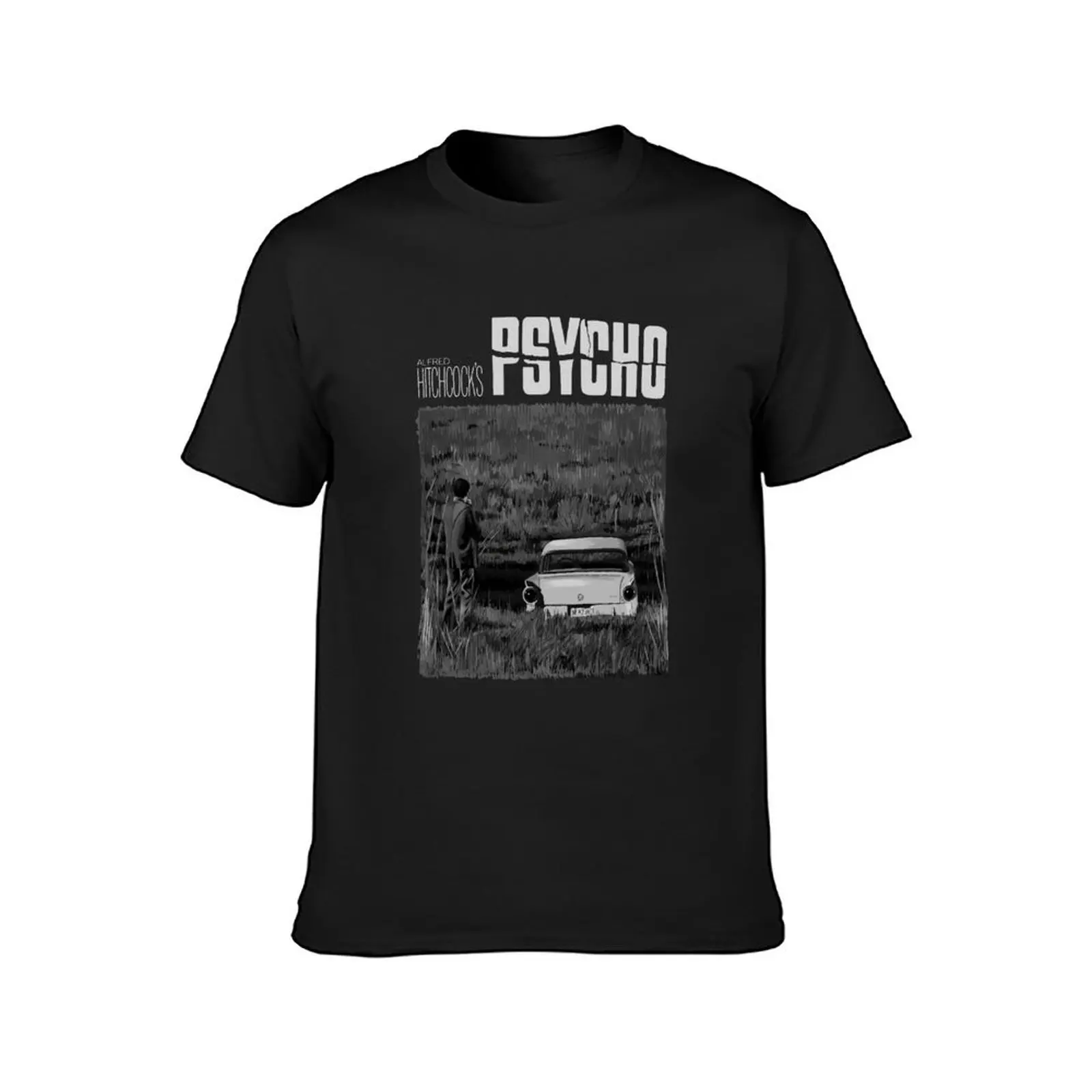 Alfred Hitchcock's Psycho - The Swamp T-Shirt oversized Short sleeve tee customs mens graphic t-shirts big and tall