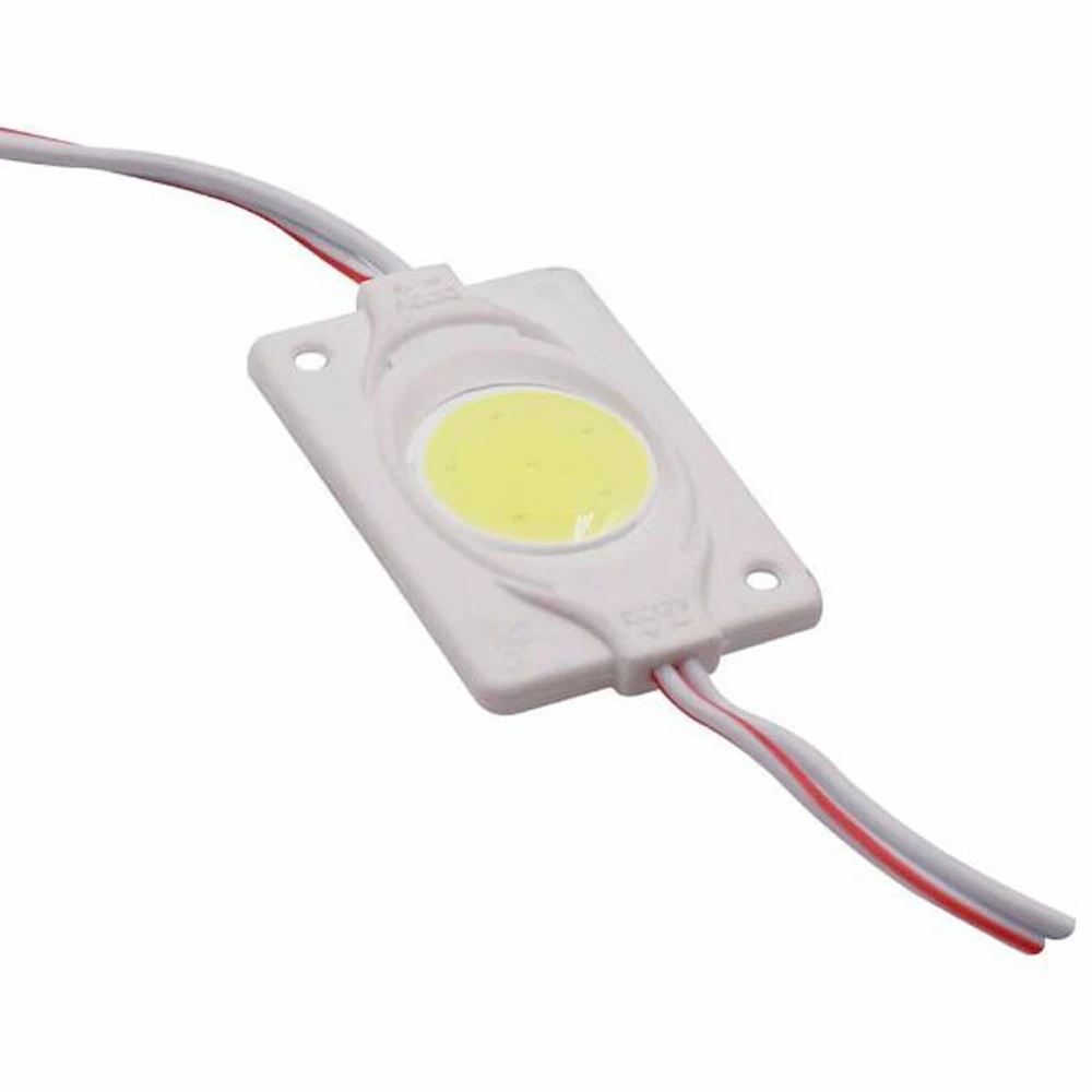 100pcs DC12V COB Injection LED Module 2.4W Advertising Light white / warm warm