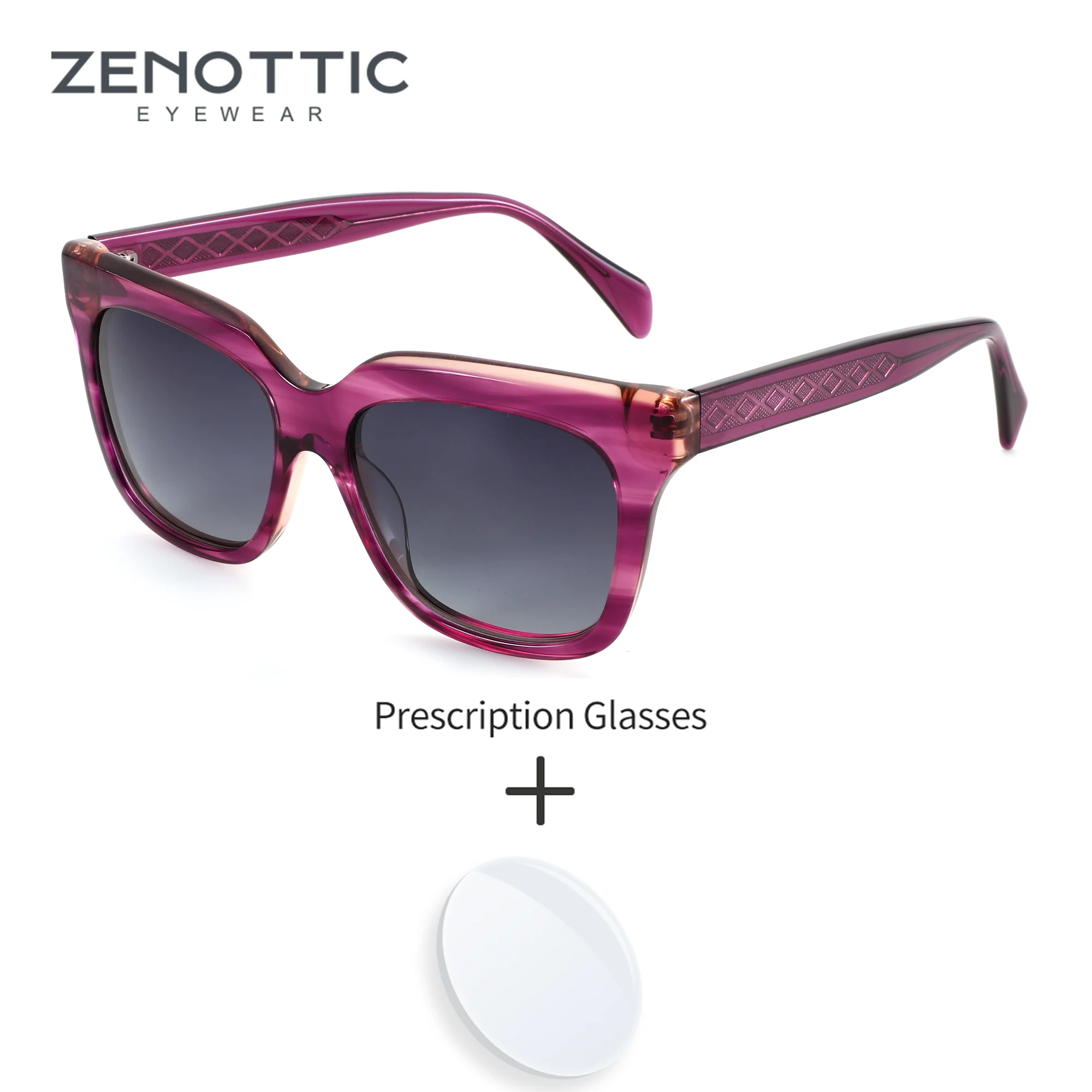 

Солнцезащитные очки ZENOTTIC с индивидуальным дизайном в форме бабочки, женские солнцезащитные очки в ацетатной оправе с поляризованными линзами для коррекции близорукости, солнцезащитные очки UV400