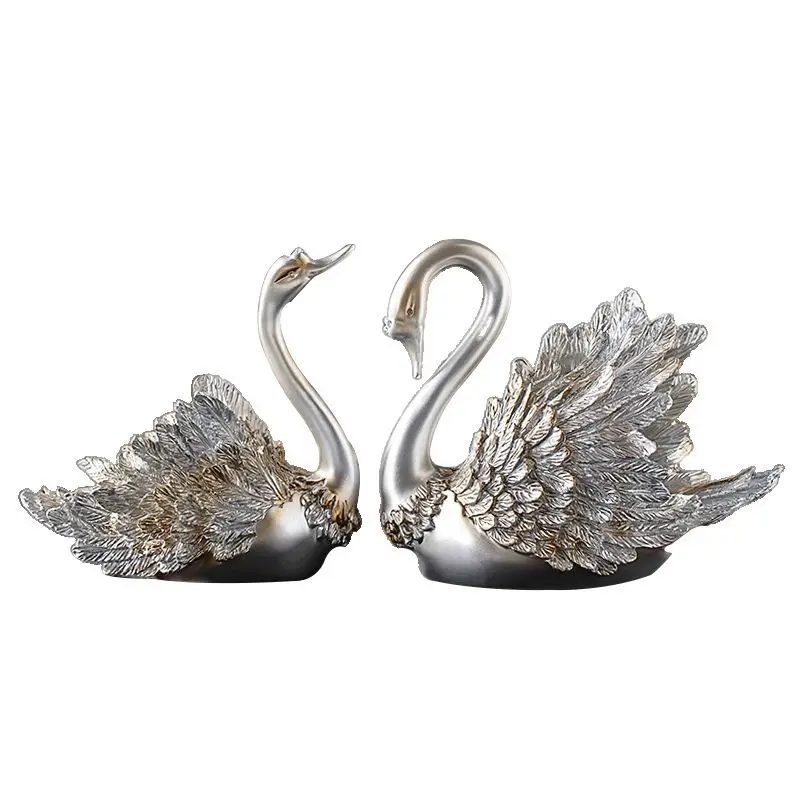Modern Light Luxury Swan Ornament Desktop Art Decor Craft Perfect Housewarming Gift For Home