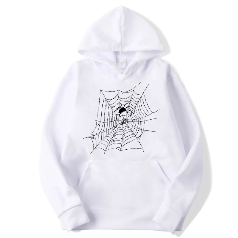 Autumn/Winter Men's and Women's Pattern Hoodie Long Sleeve Fashion Sweater Casual Top Spider Hoodie Streetwear Sweatshirt Women