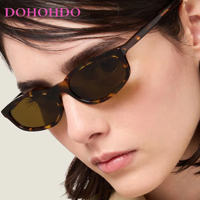 Fashion Luxury Brand Oval Women Sunglasses Retro Shades UV400 Men Small Trending Outdoor Travel Sun Glasses Oculos De Sol Gafas