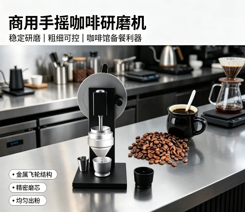Coffee Grinder 83 MM Conical Stainless Steel Disc Commercial Manual Coffee Beans Grinding Machine Food Crusher