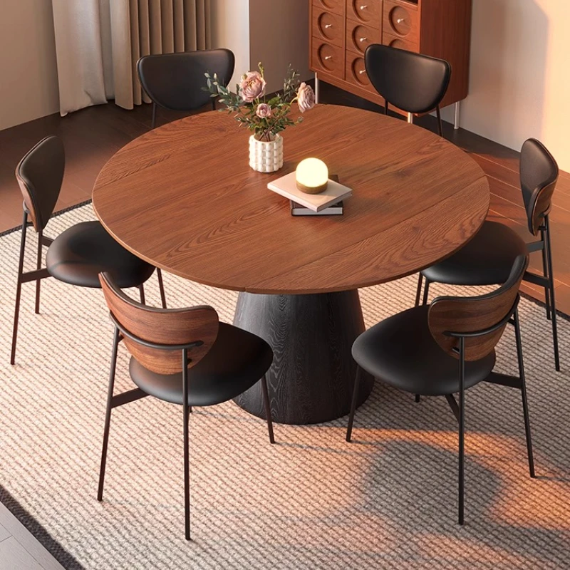 

Nordic Chair Dining Table Folding 4 People Round Waterproof Dining Table Living Minimalist Muebles Para El Hogar Home Furniture