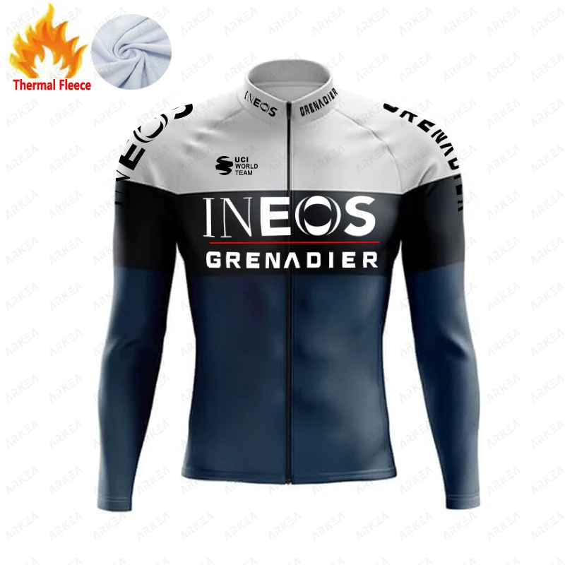 2024 Cycling jersey ineos winter fleece maillot ciclismo hombre fietskleding heren 자전거의류 cycling shirt джерси tenue vtt homme