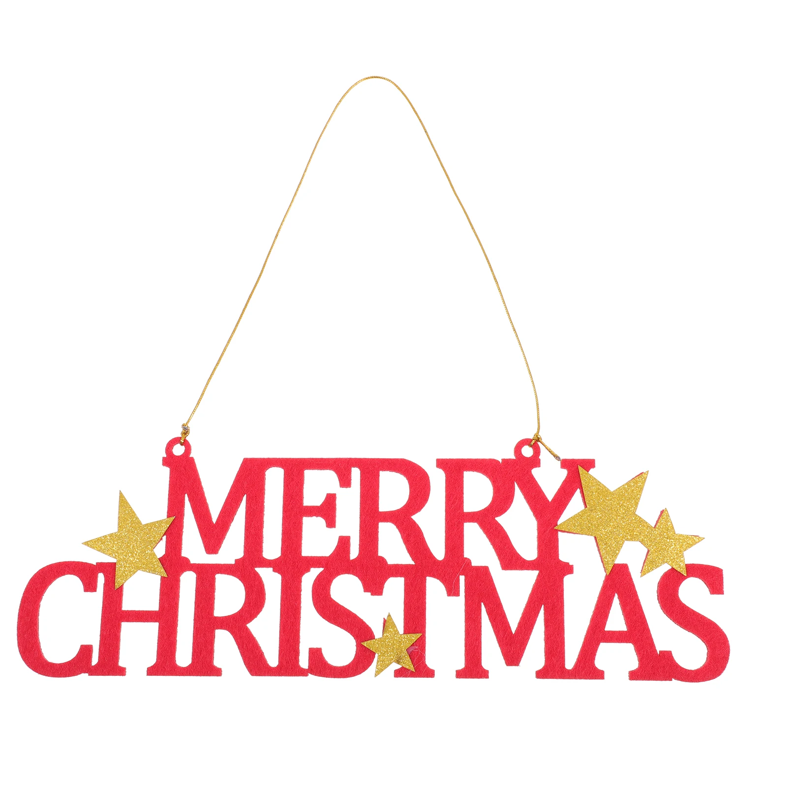 

1pc Letter Hanging Decoration 3mm Felt Ornaments for Wall Christmas Tree Pendants Holiday Merry Xmas Indoor Outdoor