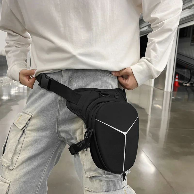 

Men Waterproof Thigh Bag New Unisex Waist Packs Outdoor Riding Motorcycle Crossbody Hip Belt Bag Shoulder Bags Travel Chest Pack