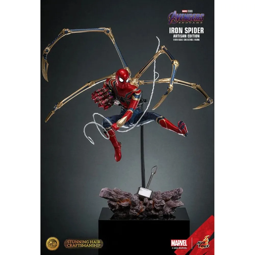 100% Original Hot Toys HT MMS762AE Rooted Hair Artisan Endgame Iron Spider Artisan Edition 1/6 MMS762 Genuine Spot SaleFigure