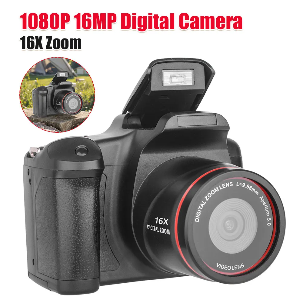

1080P 16MP Digital Camera with 2.4 Inch LCD Screen Vlogging Camera Video Recorder for Photography