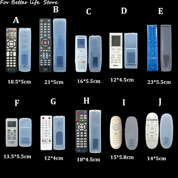 שקית אחסון ניידת לשלט רחוק לטלוויזיה מסיליקון עם הגנת אבק, תיבת שליטה במזגן מסיליקון ניידת TCL Hair