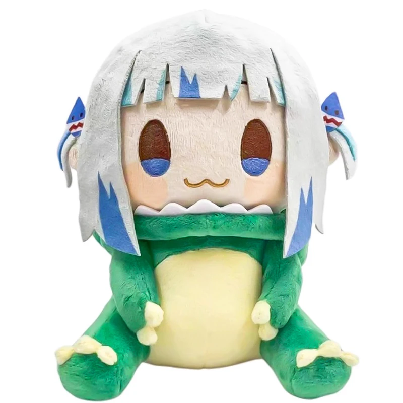 Hololive-muñeco de peluche de Anime de Gawr Gura Nhlp, muñeco de peluche de Anime, almohada suave, bonito regalo para fanáticos de la figura de dibujos animados