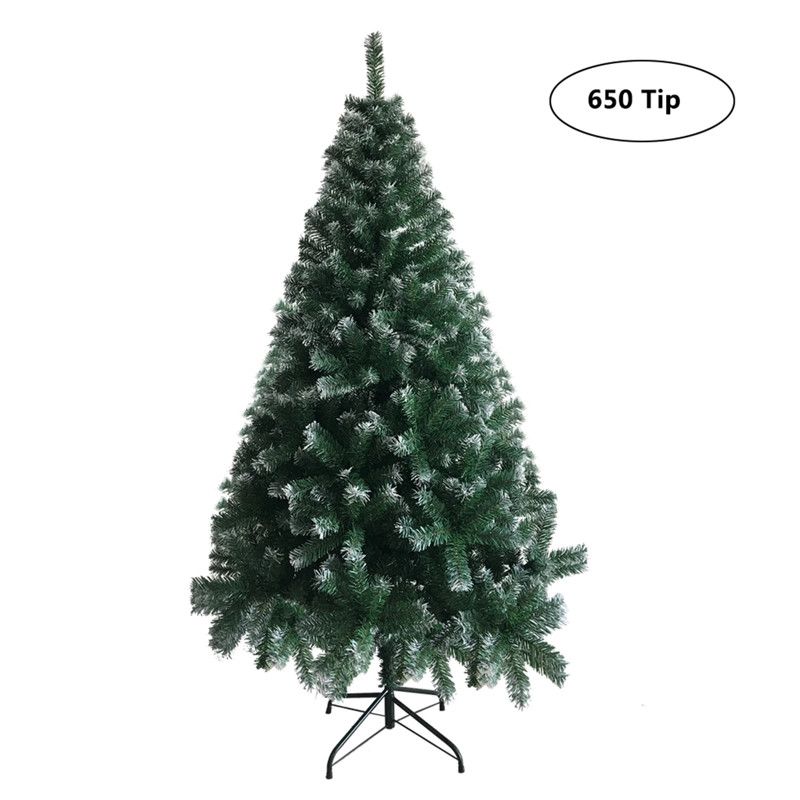 

6FT Iron Leg White PVC 650 Branches Christmas Tree