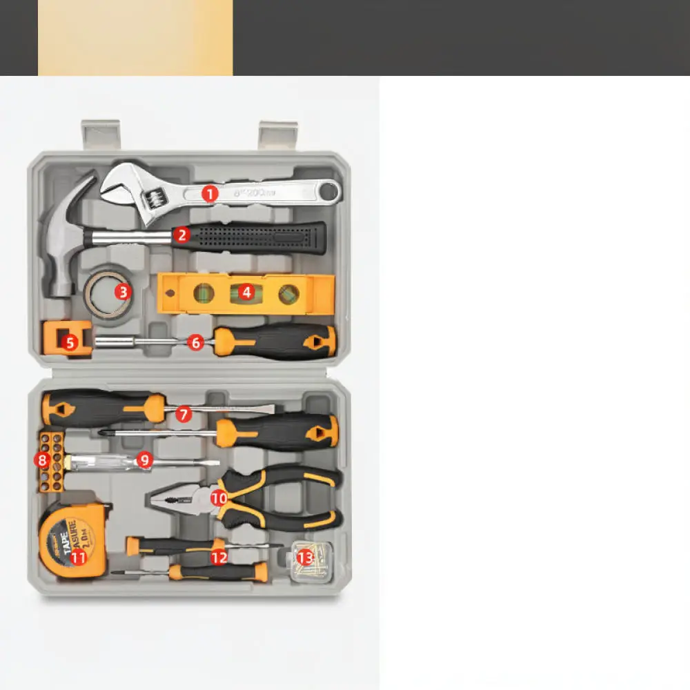 For For Hi-Spec Multi Purpose Tool Kit Chrome Vanadium Steel Home Repair Set Essential Equipment Organizer Daily DIY Tasks