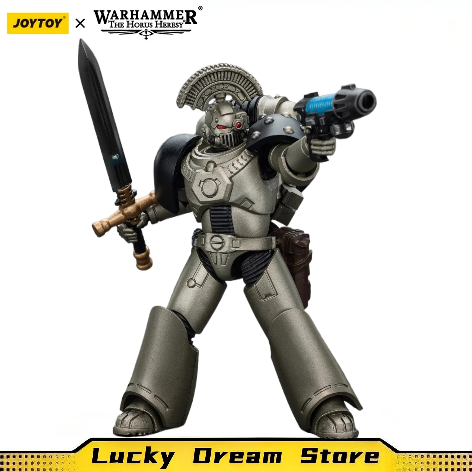 【JOYTOY】1/18 Figura de acción Warhammer 40K Iron Warriors MKVI Sargento táctico con espada eléctrica y juguete de plasma