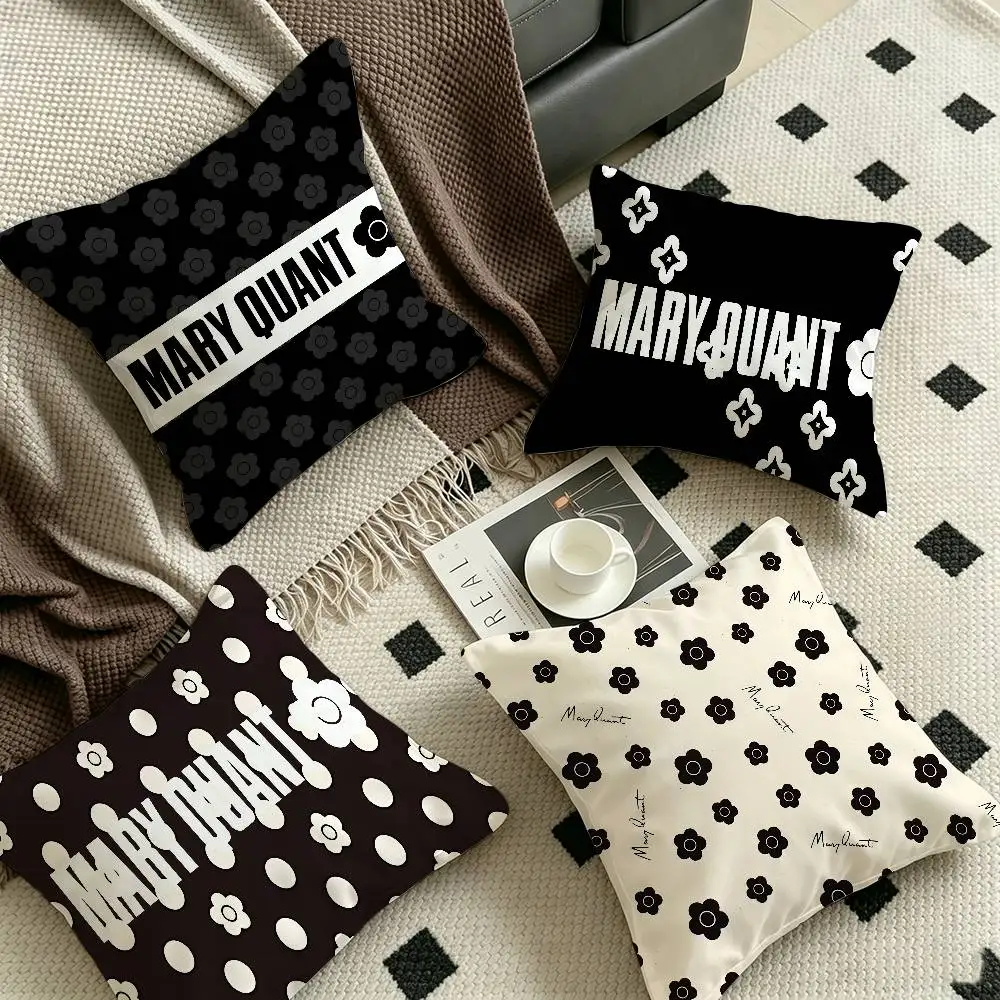 M-Mary Quant Decorative Room Aesthetics Pillow Case Home Decor Bedroom Sofa Bed Couch Pillow Cover 45x45