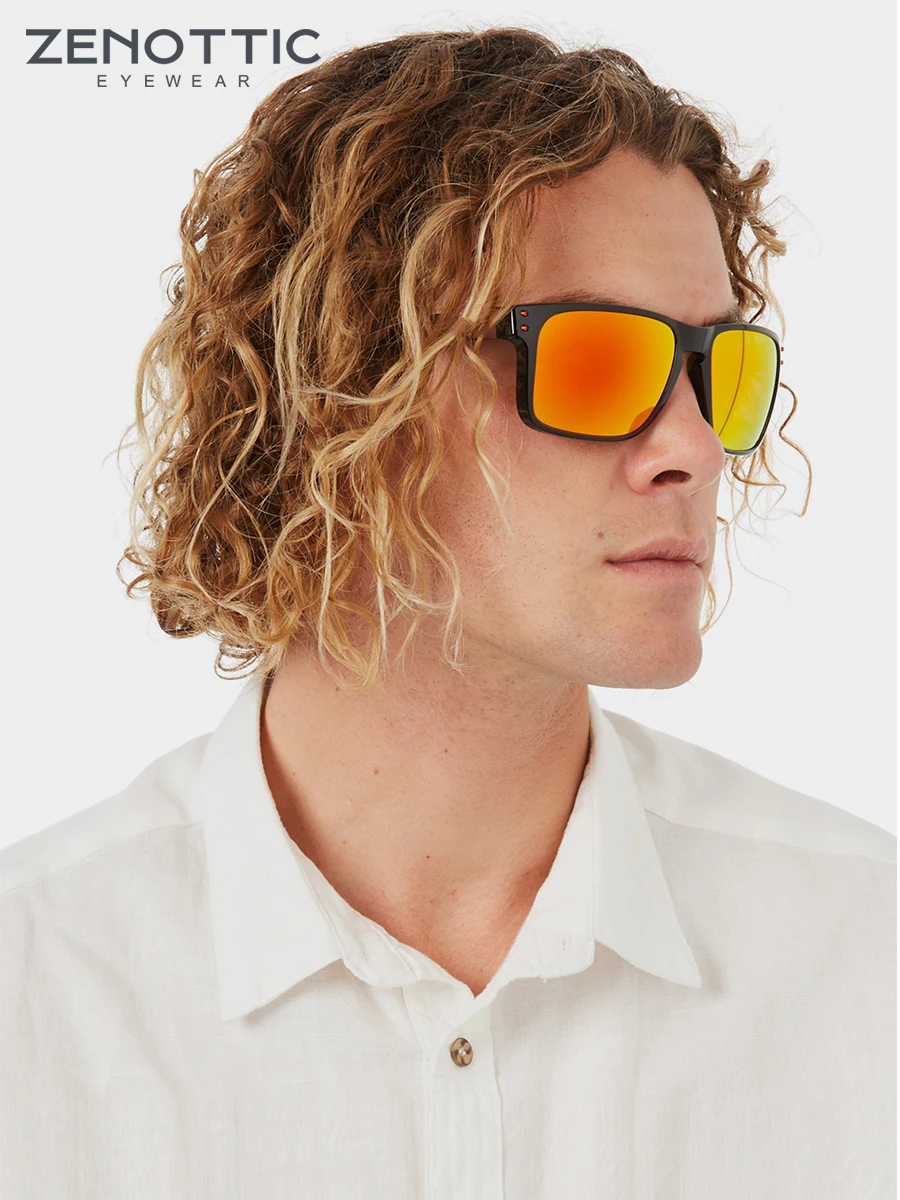 ZENOTTIC 2024 Trend Square Polarized Sunglasses for Unisex Classic Design Shades Fashion UV400 protection Men Sun Glasses