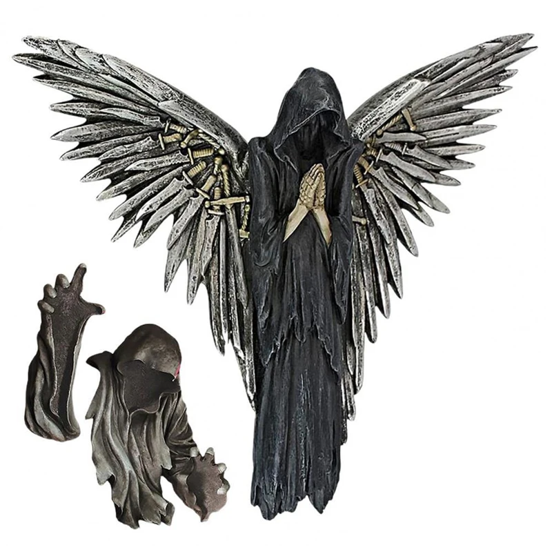 

Thriller Nightcrawler Gothic Wall Sculpture Delicate Resin Greek Mythology Crawler Statue For Holiday Gift Void Decora