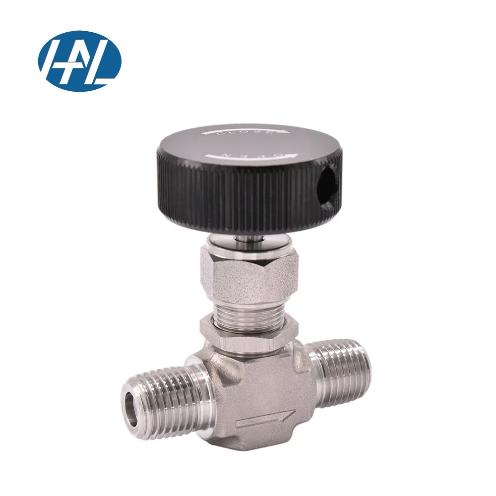 High-Pressure Swagelok Type Stainless Steel Needle Valve Double Ferrule Male-Manual Water Media