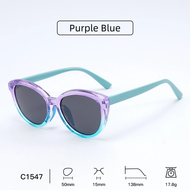 Uv400 Kinder-Sonnenbrille, trendige polarisierte Kinderbrille, polarisierte Sonnenbrille für Kinder, leichte, niedliche Sonnenbrille für den Strand – Detail 6
