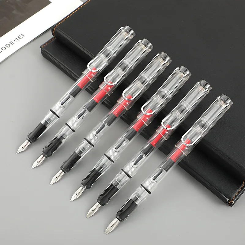 7 Pcs/Set Fountain Pen Writing Pen Calligraphy Parallel Pen Art Flat Tip Tibetan Arabic for Alphabet Calligraphy Stationery