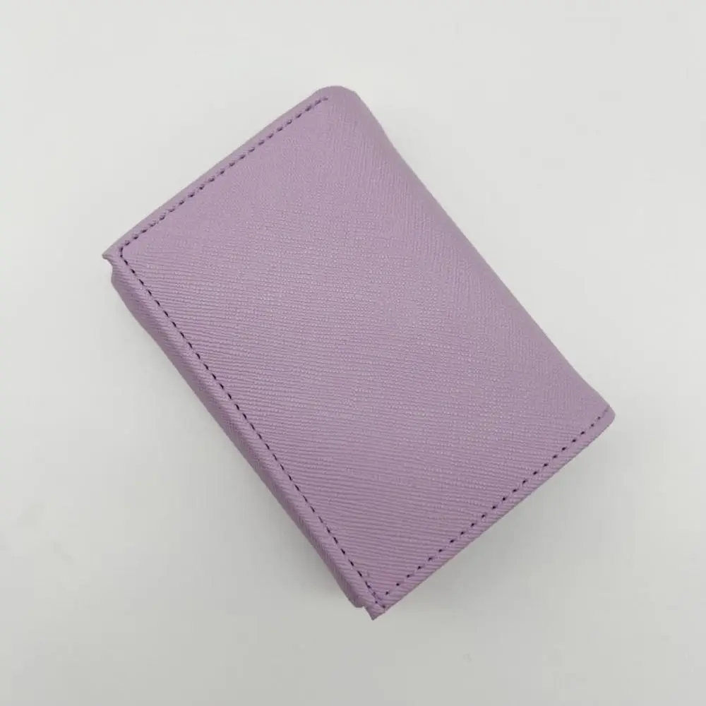 Portable Tri-fold Coin Purse with Buckle Zipper Bag Men's Small Wallet Large Capacity Wear-resistant 2-In-1 Coin Clip Organizer