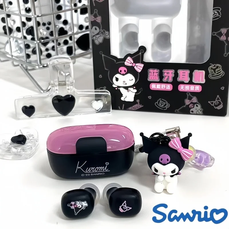 

2024 New Sanrio Kuromi Bluetooth Earphones Cinnamoroll Music Wireless Headphones Pochacco Games Noise Reduction Melody Headset