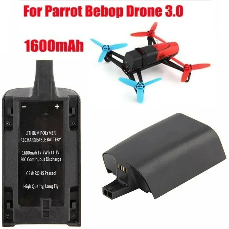 New 11.1V 1600/1800/2500mAh Upgraded Lipo Battery for Parrot Bebop Drone 3.0 Helicopter Outdoor Drone Backup Replacement Battery