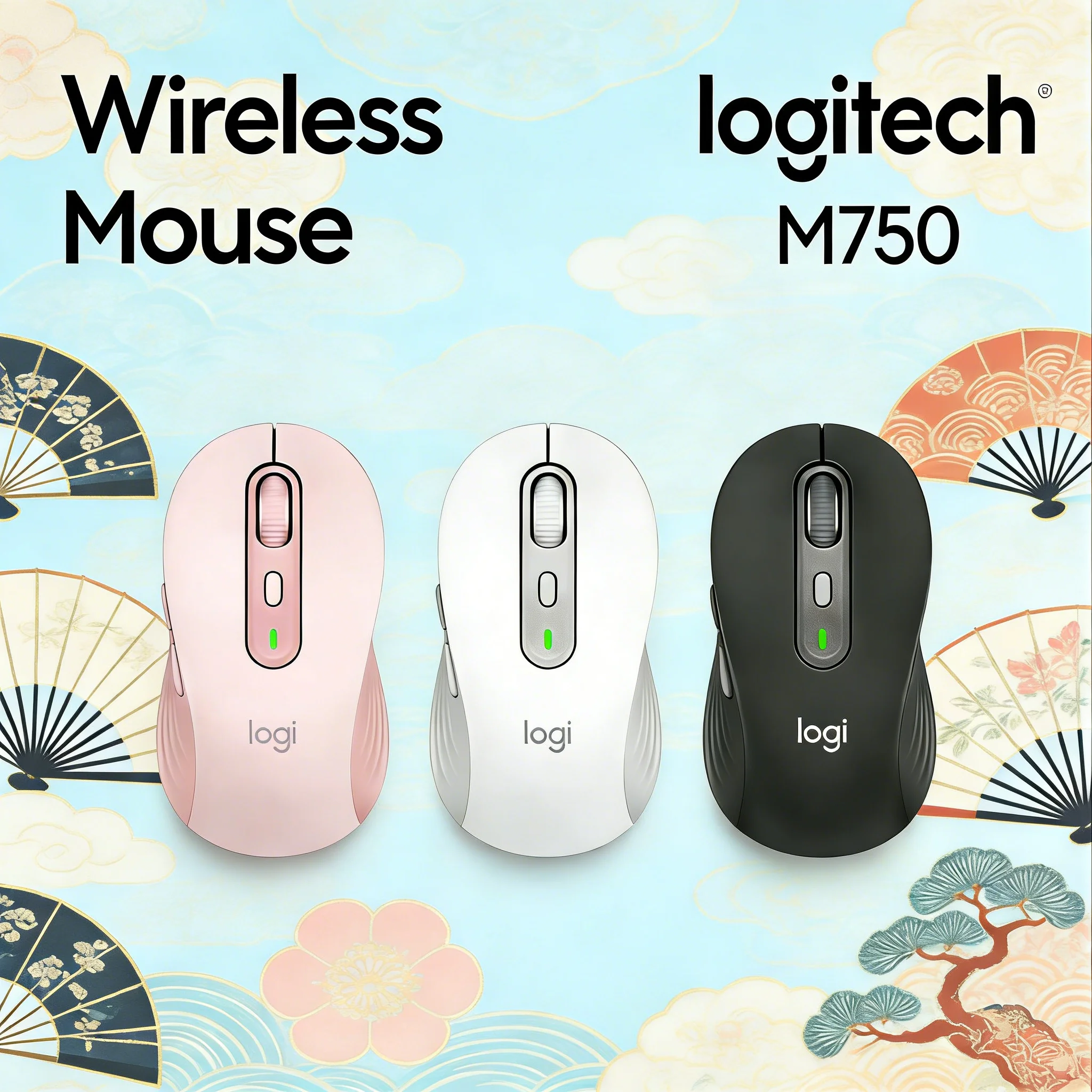 

Беспроводная двухрежимная бесшумная офисная мышь Logitech M750, доступна в различных цветах, для офисного использования, лучшая офисная мышь Logitech