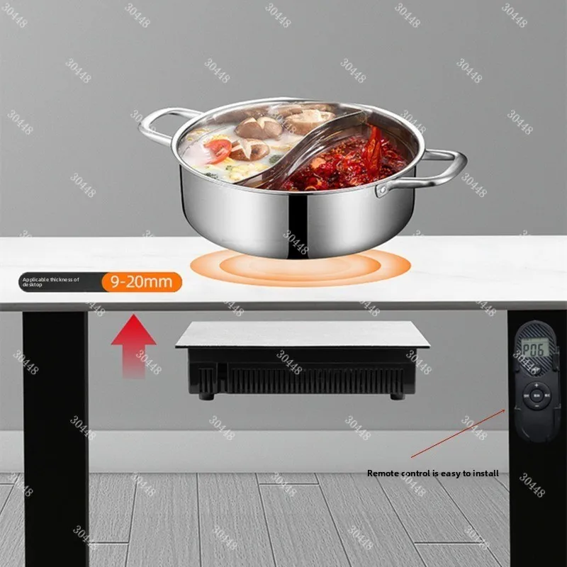 Wireless Remote Control Concealed Built-in Induction Cooker, Invisible Embedded Rock Slab Island Table, Smart Home/commercial
