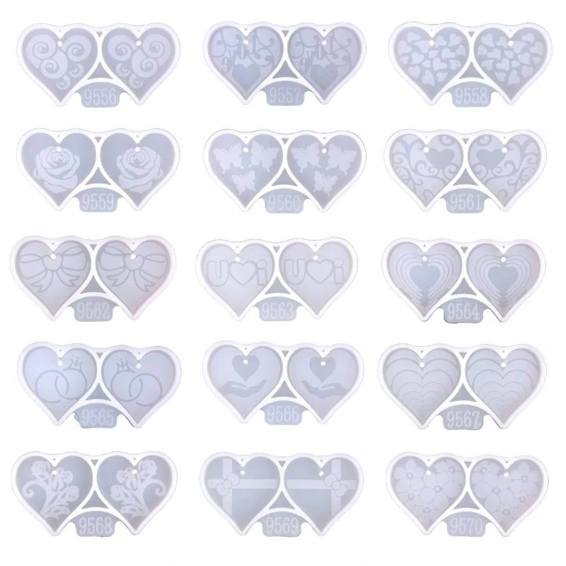 

Ремесло красивые серьги литейная форма гибкие силиконовые формы в форме сердца-бабочки