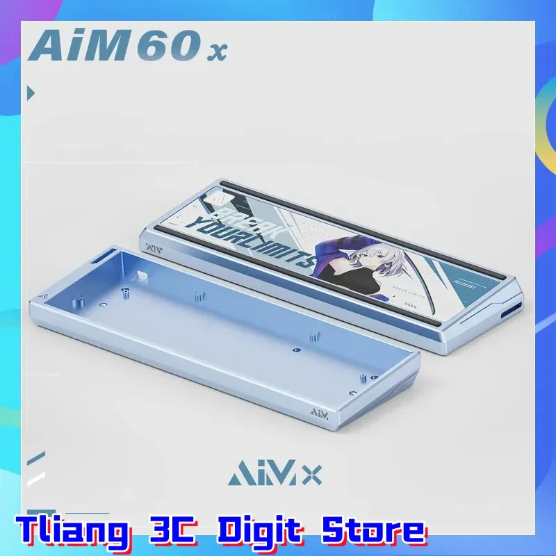 GH60 Series AIM60X Gaming Mechanical Keyboard with Aluminum Bottom Shell Customizable Wooting60he Electrophoresis Anode Process