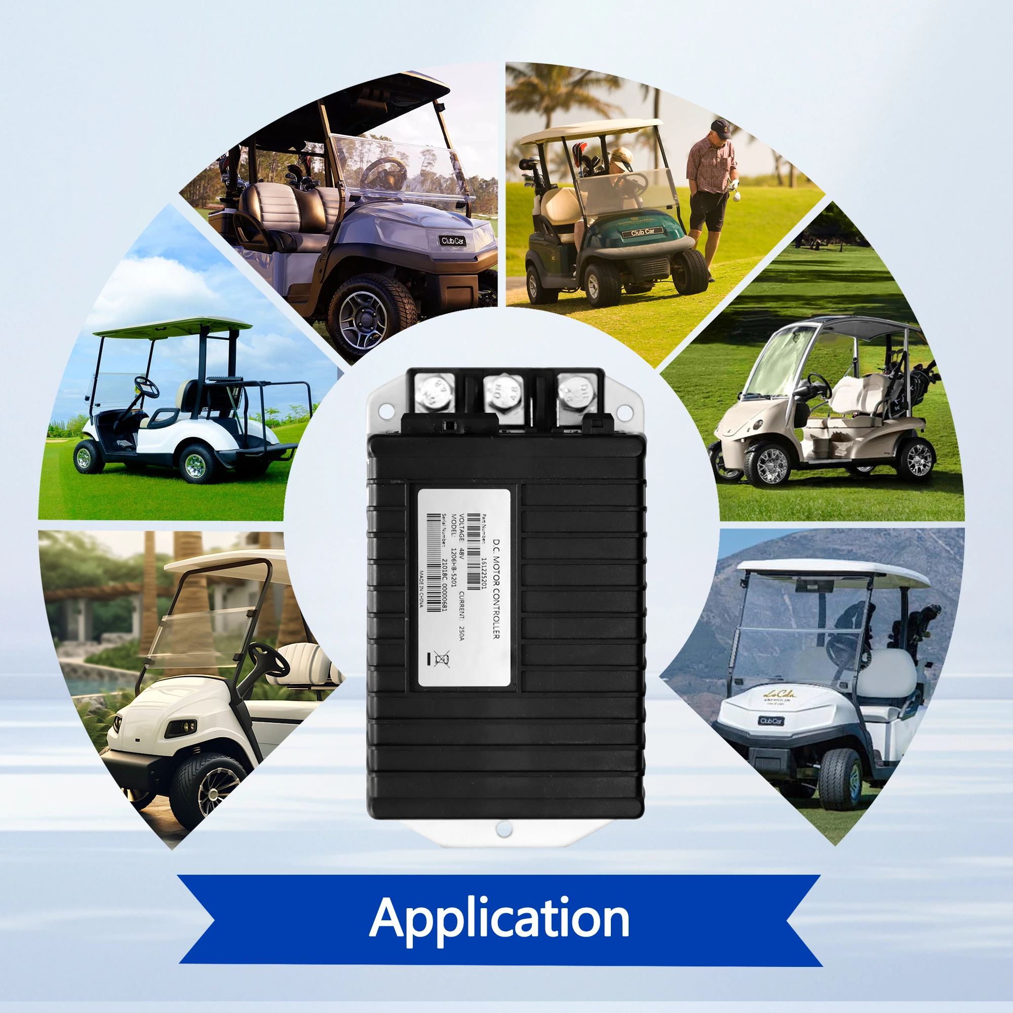 1206HB-5201 48V 250A Motor Controller 612632 สําหรับCurtis EZGO TXT Express 2010-2025 รถกอล์ฟ