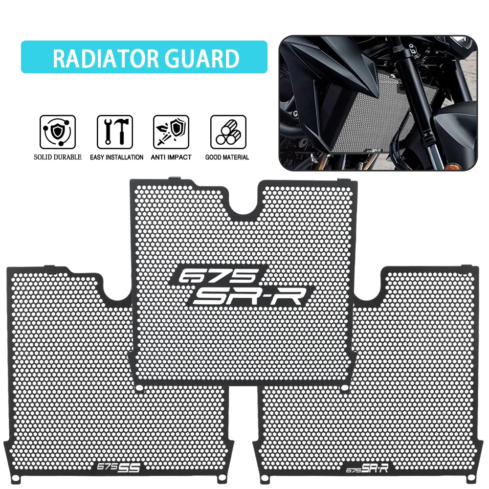 

FOR CFMOTO CF MOTO 675SR-R 675SS 675SRR 2024-2025-2026 Motorcycle Accessories Aluminium Radiator Grille Guard Cover Protection