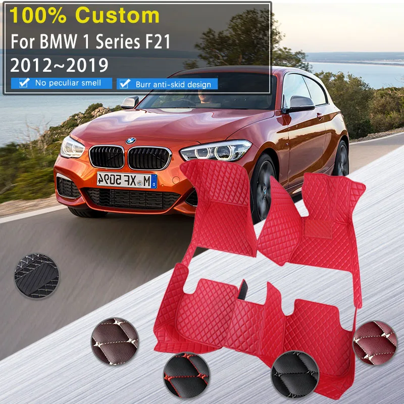 

Luxury Car Floor Mats For BMW 1 Series F21 2012~2019 3door Hatchback Waterproof Pads Floor Carpets Tapis Voiture Car Accessories