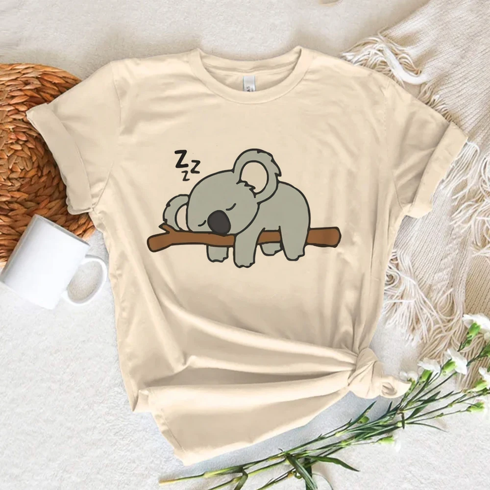 Koala t shirt women Y2K tshirt female anime streetwear y2k clothes