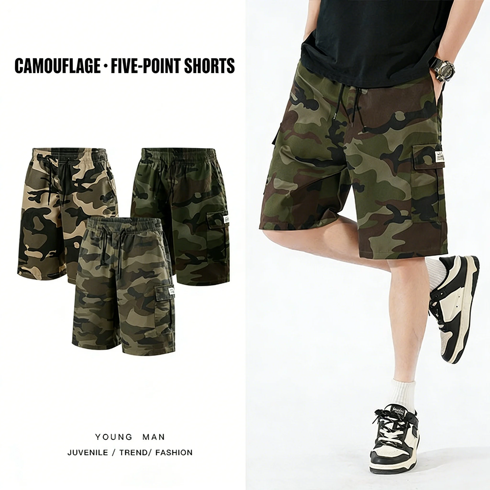 

Outdoor Casual Shorts for Men, Summer Quick Drying Breathable Work Pants, Hiking Fishing Pants, Hunting Training Sports Pants