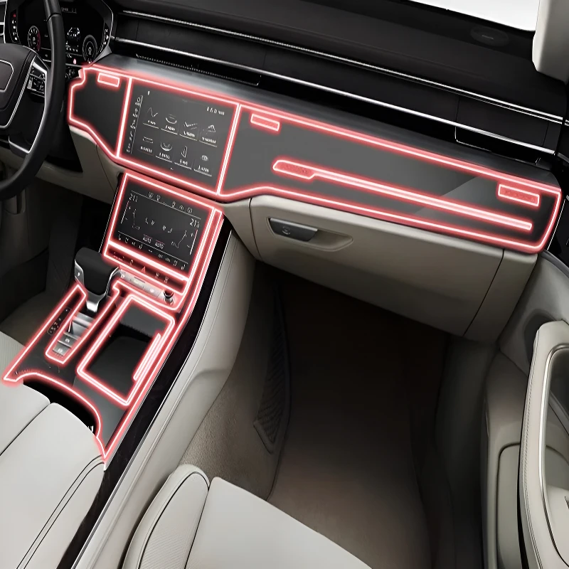

FOR Audi A8 Premium Edition 2018-2021 Dashboard Multimedia Navigation Transparent Anti-Scratch Protection Film Modification for
