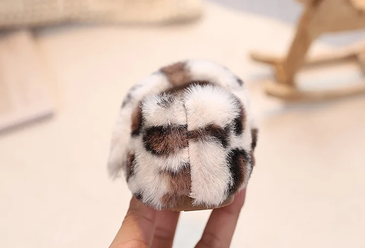 Kinder Warme Flache Freizeitschuhe 2027 Mode Herbst Winter Koreanische Leopardenmuster Plüschschuhe Plüsch Mädchen Baumwollschuhe – Detail 9