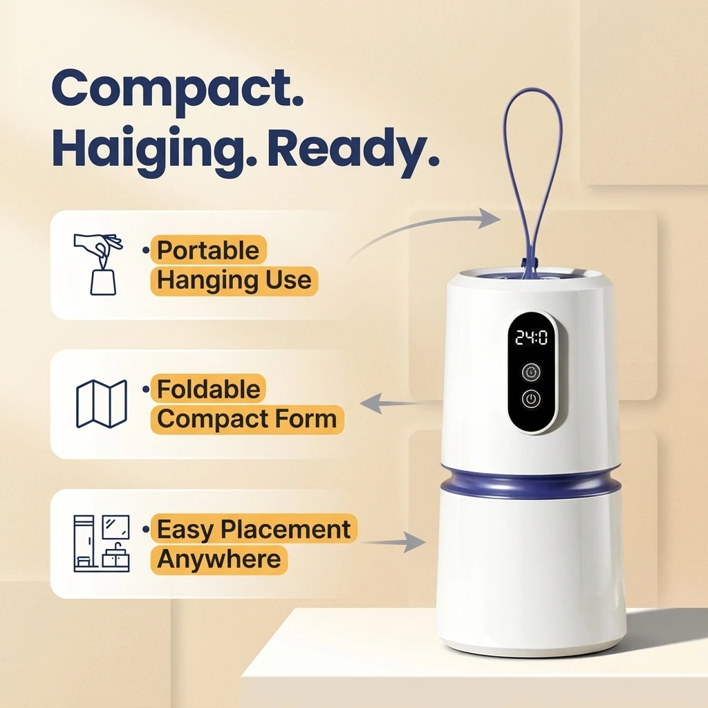 Intelligent Timer Clothes Dryer Portable Quick Dryer Foldable Dryer WithSterilization And Dust Removal Function For Travel
