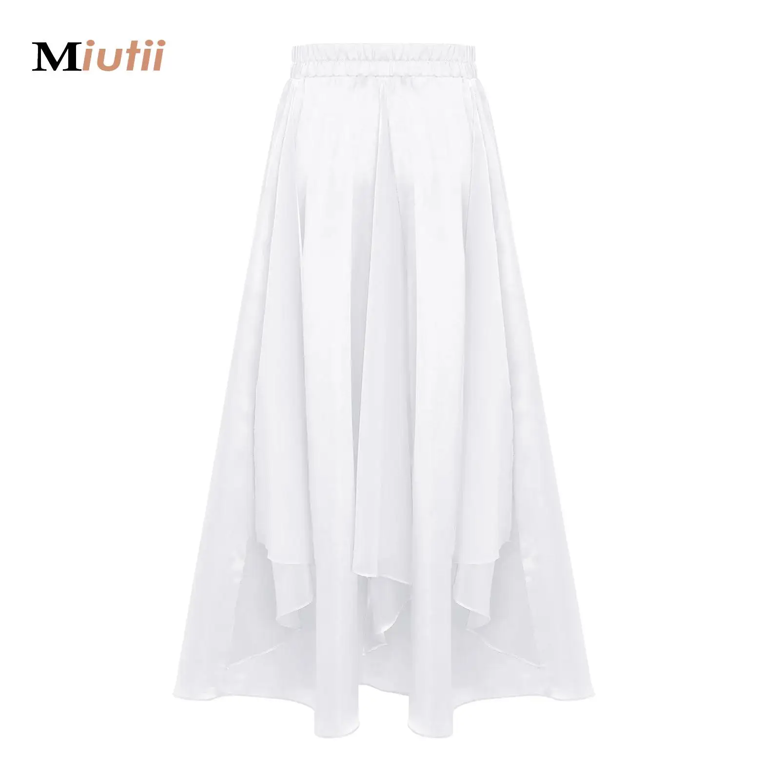 

Kids Girls Spanish Flamenco Bullfight Skirts Chiffon Satin Latin Tango Dance Wide Hem Skirt Praise Dancer Performance Clothes