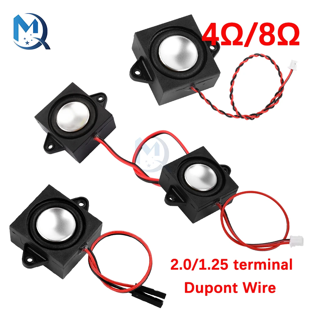 3 W 4/8 Ohm Single Cavity Mini Speaker 2.0/1.25 Terminal Full-Range Cavity Mobile Portable Advertising Machine Speaker Connector