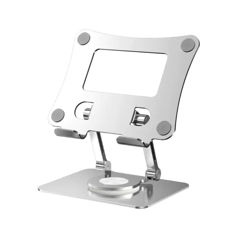 Adjustable Computer Stand with 360 Rotating Base Foldable Laptop Stand for Desk