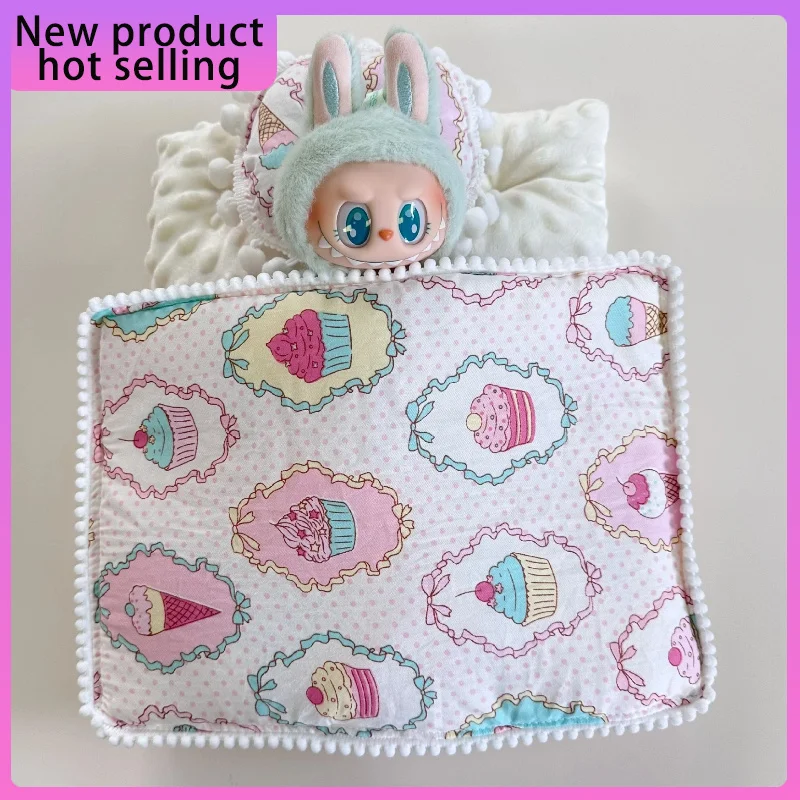 

Suitable for the first and second generation labubu of cute ragcloth Dolls Clothes bedding cute pillows Dolls Accessories gifts