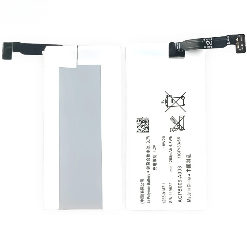 0 Cycle AGPB009 A003 Battery for Sony Xperia go ST27i Phone High Quality Replacement Lithium Polymer Grade A Cell with Tools