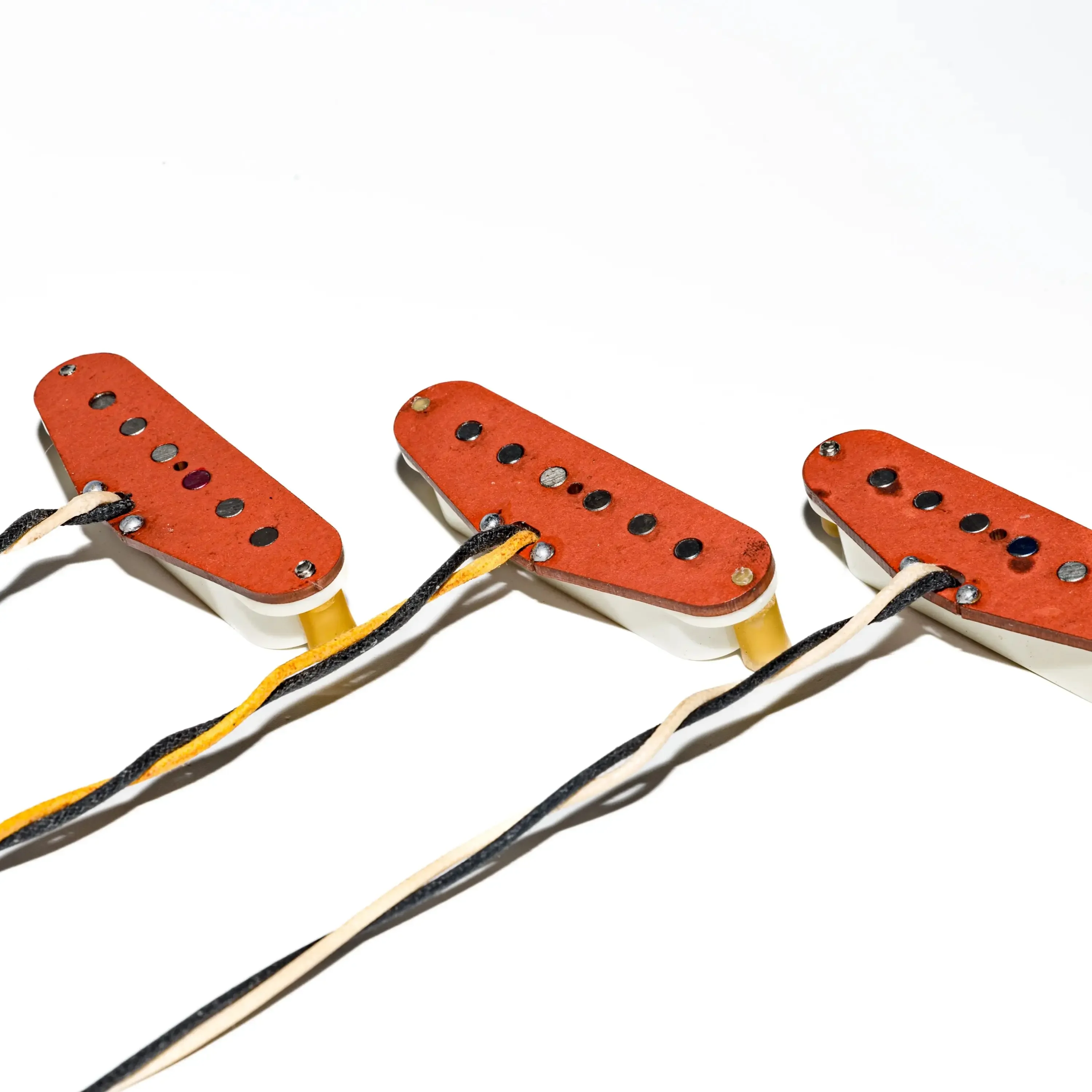 

Набор звукоснимателей для электрогитары ST Vintage 57 SSS ручной работы, красный гриф, высококачественная страт-гитара, 1 комплект, 3 шт.