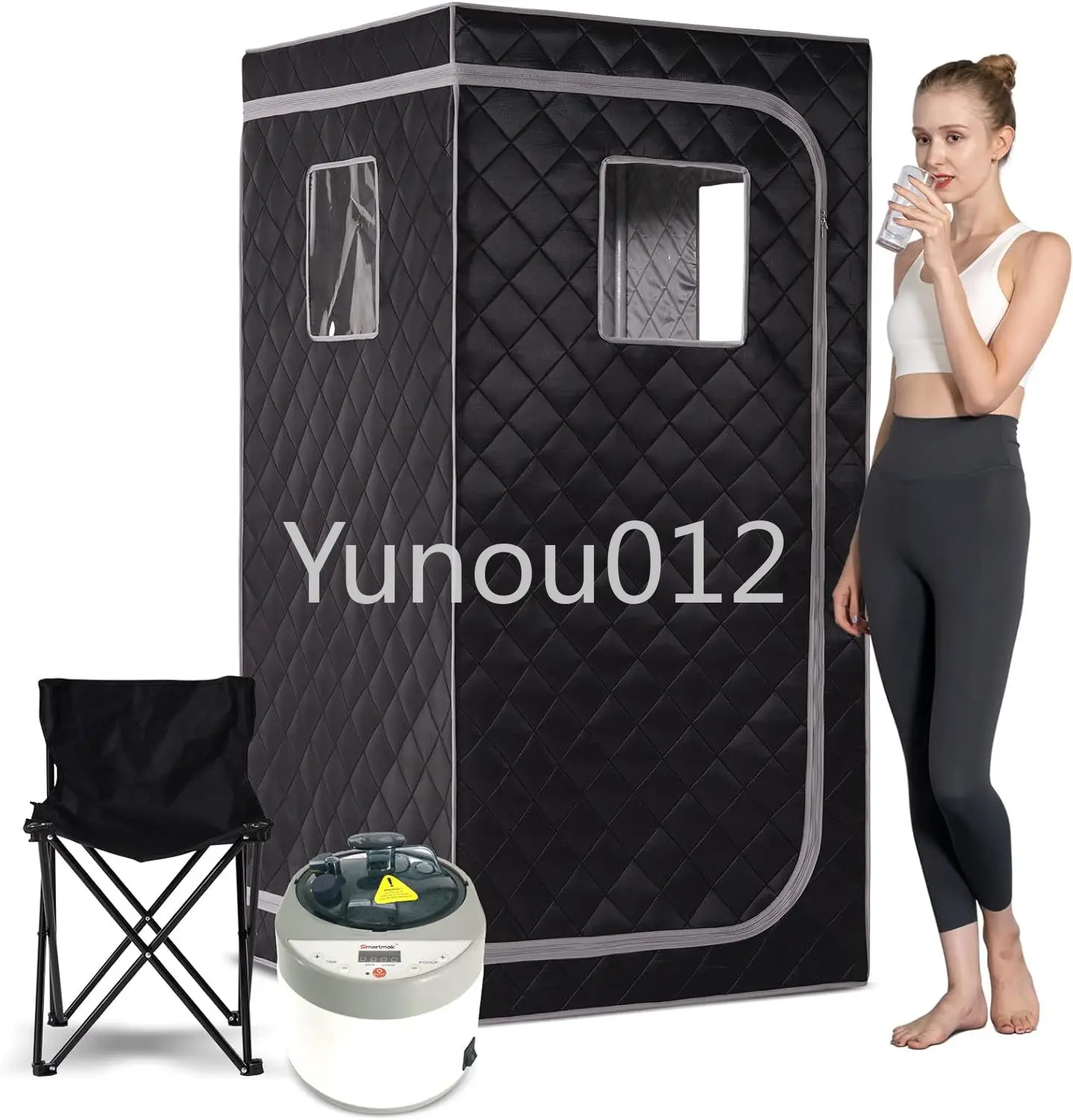 Sauna Set Home Steam Sauna Room Beneficial Skin 4.0L Machine Slimming Bath SPA Health Simple Joint Steel Frame Sauna Tent