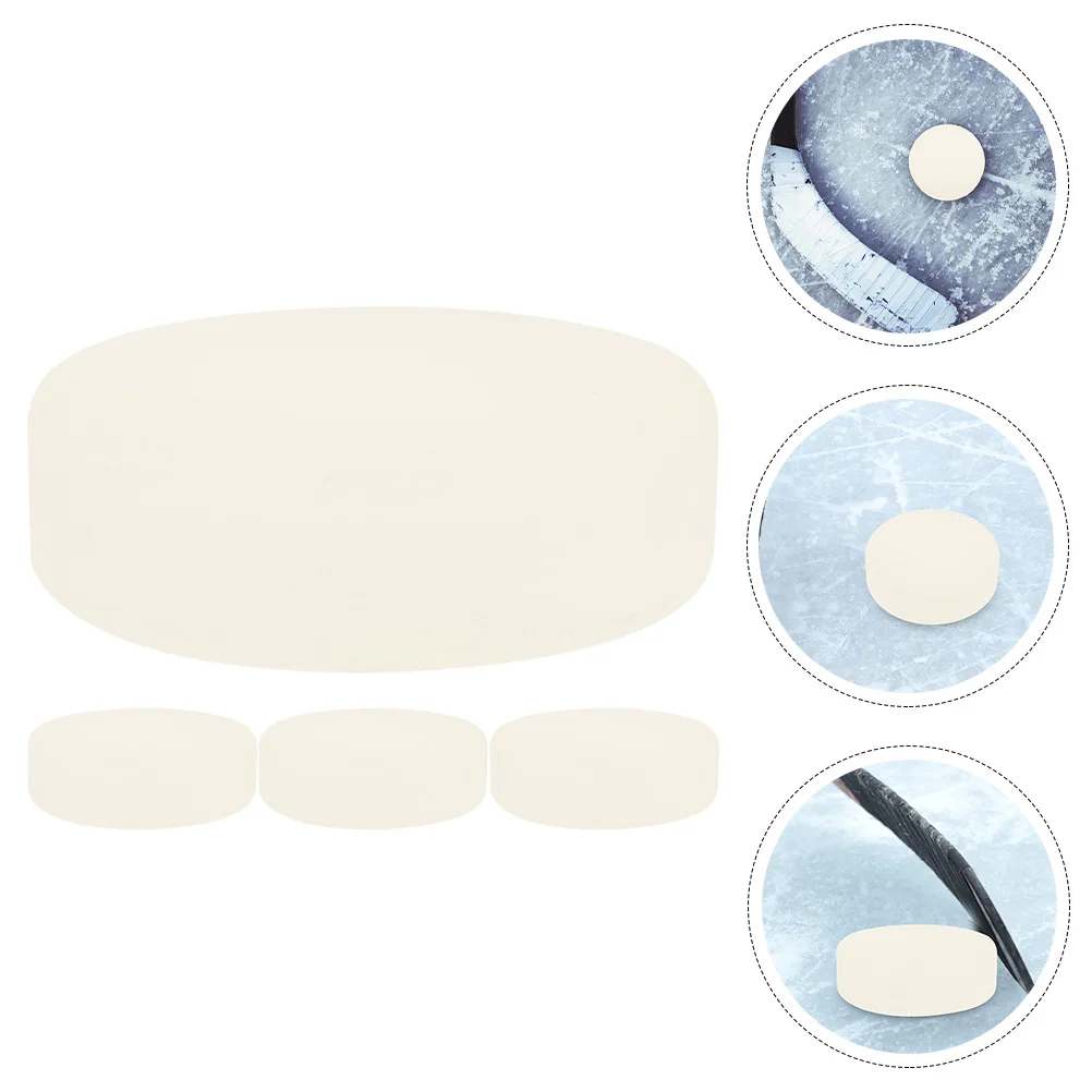 

4pcs Luminous Ice Puck For Training Durable Pvc Hockey Puck High Hardness Resilient Smooth Surface Hockey Training Supplies For